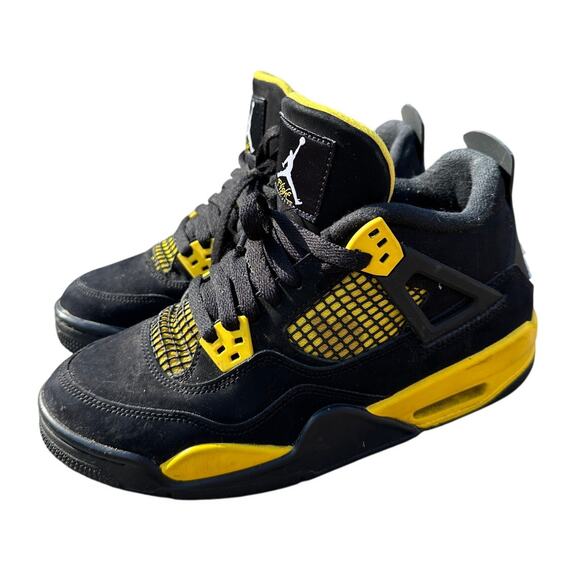 Nike Air Jordan 4 Retro “Thunder” - Size 6Y (Youth), 6 Mens, 7.5 Womens - Picture 1 of 6